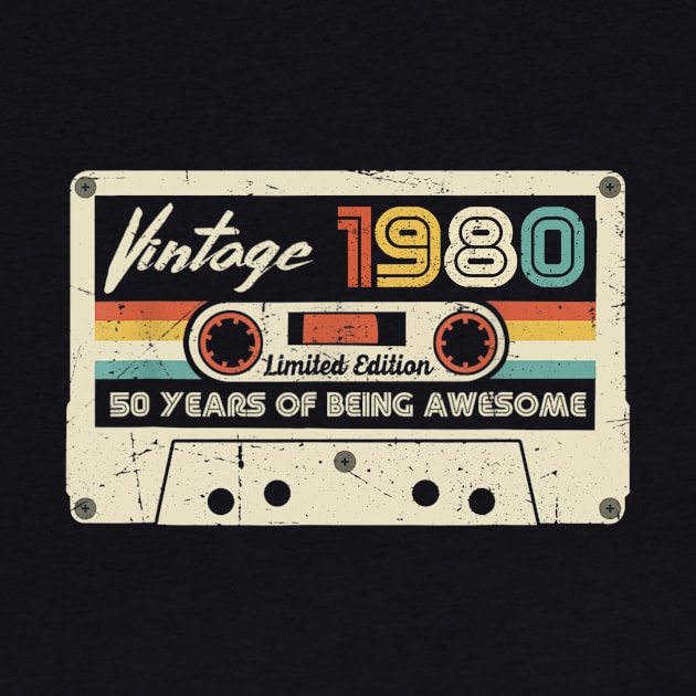 Vintage 1980 Made In 1980 40th Birthday 40 Years Old Gift Shirt Funny Birthday Gifts by Kelley Clothing